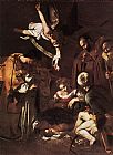 Nativity with St. Francis and St. Lawrence by Caravaggio